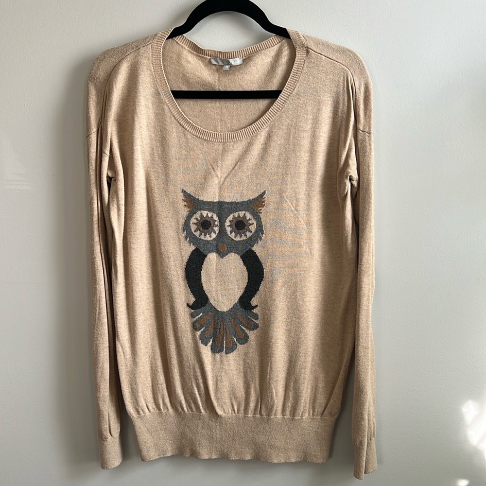 Etam owl knit sweater